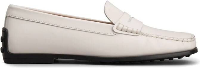 Tod's Gomma city 42k leather loafers White