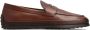 Tod's Gomma leather mocassin loafers Brown - Thumbnail 1