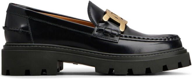Tod's Gomma Pesante leather loafers Black