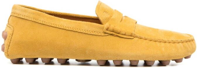Tod's Gommino Bubble suede loafers Yellow