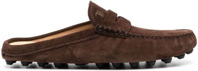 Tod's Gommino Bubble suede mules Brown