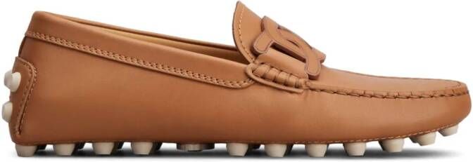 Tod's Gommino chain-motif loafers Brown