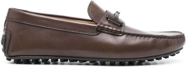 Tod's Gommino Double T leather loafers Brown
