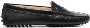 Tod's Gommino grained leather loafers Black
