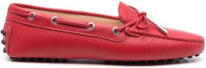 Tod's Gommino leather loafers Red