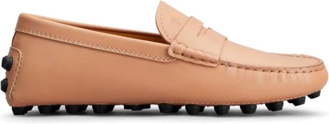 Tod's Gommino Macro 52k leather loafers Neutrals