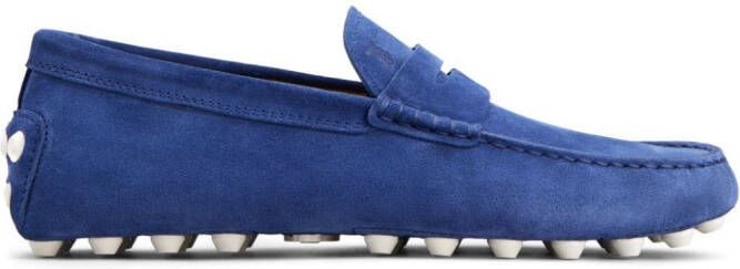 Tod's Gommino Macro 52K suede loafers Blue