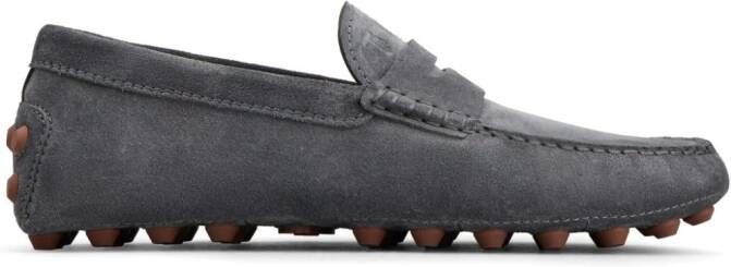 Tod's Gommino Macro leather driving shoes Grey