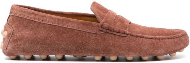 Tod's Gommino suede driving shoes Brown