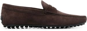 Tod's Gommino suede loafers Brown