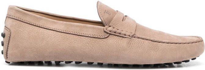 Tod's Gommino suede loafers Neutrals