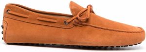 Tod's Gommino suede loafers Orange