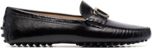 Tod's Gommino T-logo plaque loafers Black