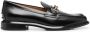 Tod's hardware-detail polished loafers Black - Thumbnail 1