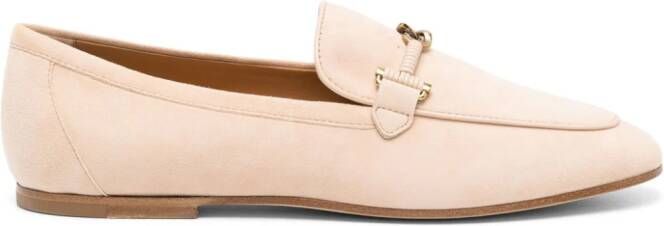 Tod's Horsebit-detail suede loafers Neutrals