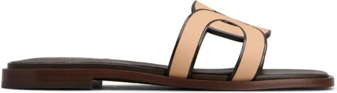Tod's Kate cut-out suede sandals Brown