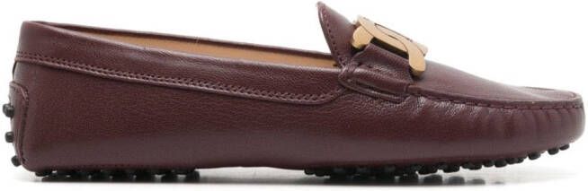 Tod's Kate Gommino leather loafers Red