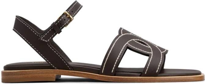 Tod's Kate leather sandals Black
