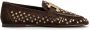 Tod's Kate rhinestone-embellished suede loafers Brown - Thumbnail 1
