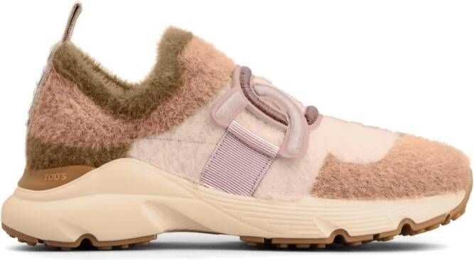 Tod's Kate slip-on faux-fur sneakers Pink