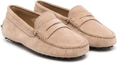 Tod's Kids Gommino driving shoes Neutrals