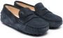 Tod's Kids slip-on suede loafers Blue - Thumbnail 1