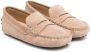 Tod's Kids slip-on suede loafers Brown - Thumbnail 1