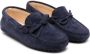 Tod's Kids tie-straps suede loafers Blue - Thumbnail 1