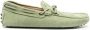 Tod's Laccetto Gommino suede loafers Green - Thumbnail 1