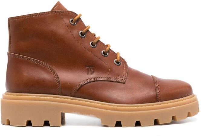 Tod's lace-up ankle boots Brown