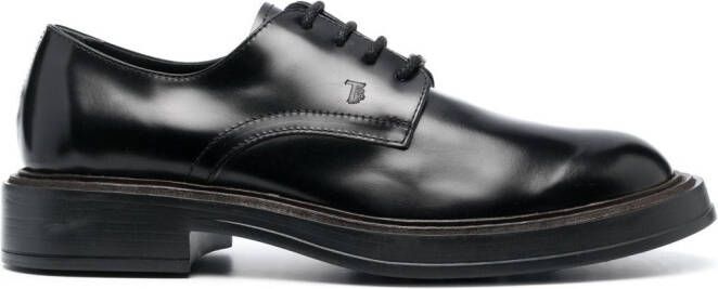 Tod's lace-up leather oxford shoes Black