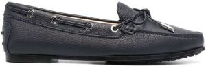 Tod's lace-up round-toe moccasins Blue