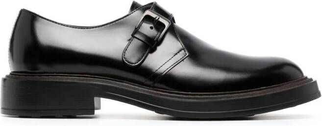Tod's leather 55mm monk shoes Black
