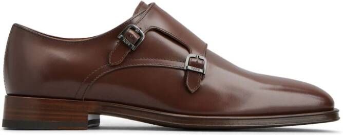 Tod's leather 55mm monk shoes Brown