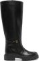 Tod's leather knee-high boots Black - Thumbnail 1