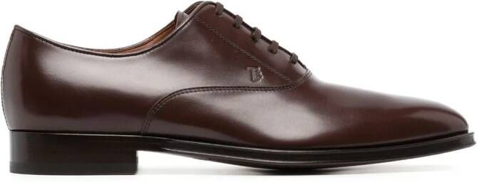 Tod's leather oxford shoes Brown