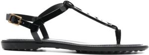 Tod's link-strap flat sandals Black