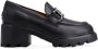 Tod's logo-buckle leather loafers Black - Thumbnail 1