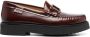 Tod's logo-buckle leather loafers Brown - Thumbnail 1
