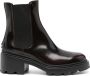 Tod's logo-debossed 75mm ankle boots Red - Thumbnail 1