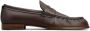 Tod's logo-debossed leather loafers Brown - Thumbnail 1