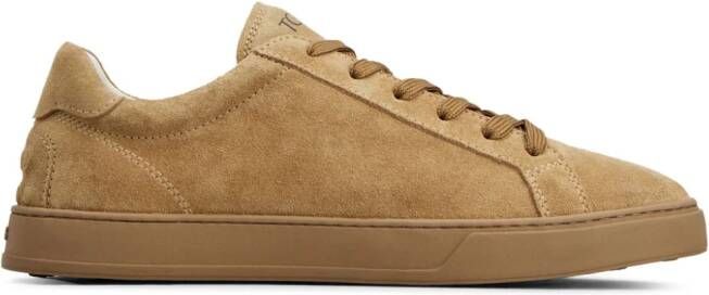 Tod's logo-detail suede sneakers Neutrals