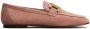 Tod's logo-engraved suede loafers Pink - Thumbnail 1
