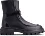 Tod's logo-engraved zipped leather boots Black - Thumbnail 1