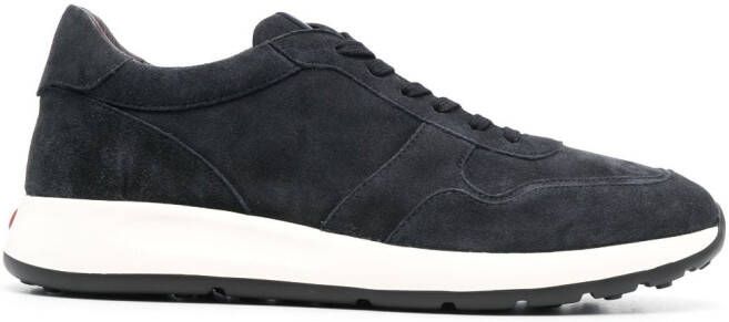 Tod's logo-patch leather sneakers Blue