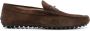 Tod's logo-plaque Gommino loafers Brown - Thumbnail 1