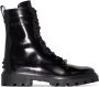 Tod's logo-plaque leather boots Black - Thumbnail 1