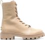 Tod's logo-plaque leather boots Neutrals - Thumbnail 1