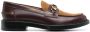 Tod's logo-plaque panelled loafers Brown - Thumbnail 1
