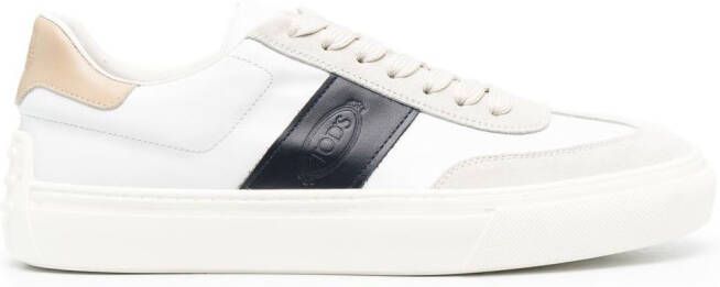 Tod's logo-stamp low-top sneakers White